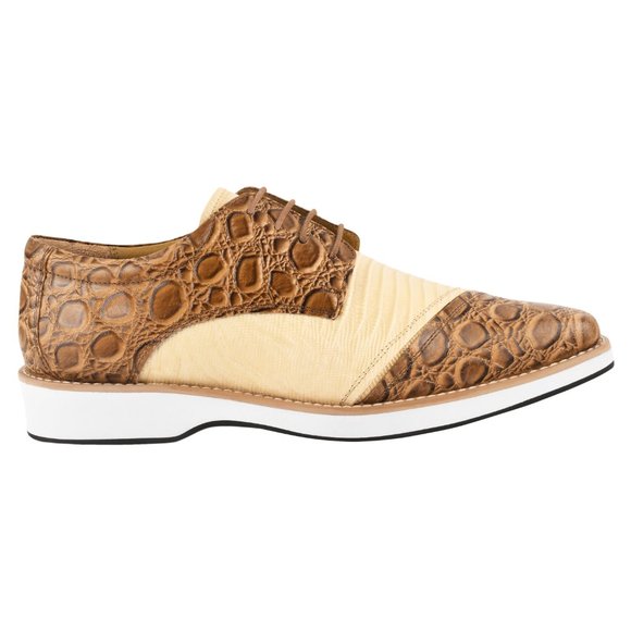 Lucky Mens Croco Lizard Print Genuine Leather Oxford Dress Shoes main image 3
